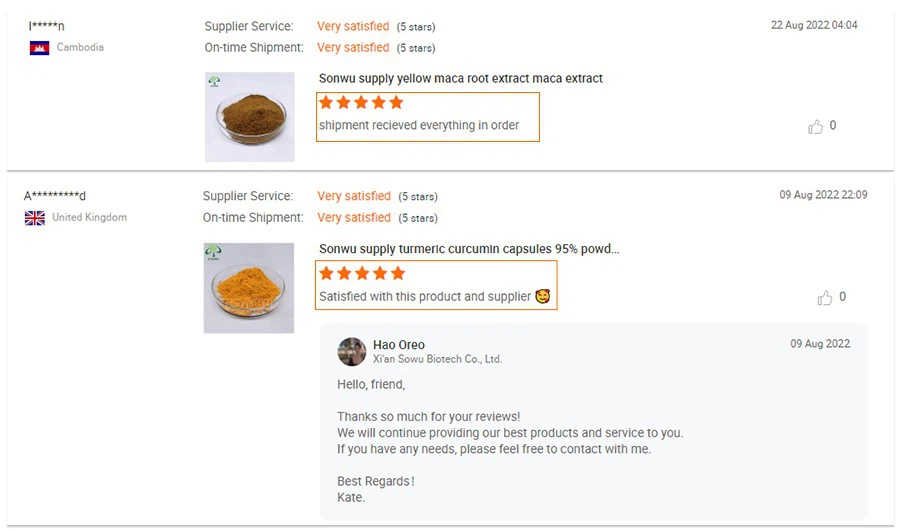 Customer evaluation Customer evaluation
